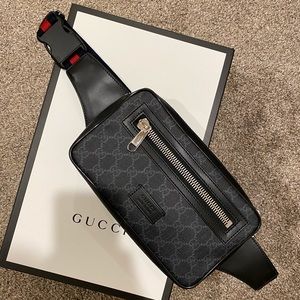 Gucci GG Black belt bag